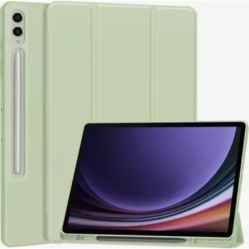 Pouzdro na tablet Pouzdro pro tablet Samsung Galaxy Tab S9 Plus / S10 Plus / S9 FE Plus, Flex Trifold, matcha green