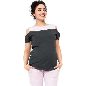 Těhotenské šaty Be MaaMaa Těhotenské triko Kira Velikost oblečení: S (36)