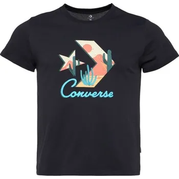 Dámské tričko Dámské tričko Converse STAR CHEV FILL TEE S Černá, Mix