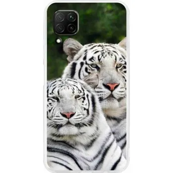 Pouzdro na mobilní telefon Gelový obal mmCase na mobil Huawei P40 Lite - bílí tygři