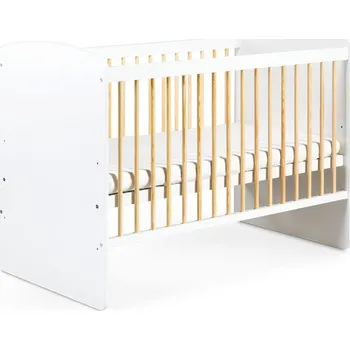 Dětská postýlka Klups Postýlka KAROLINA II, 120x60 - bílá, borovice