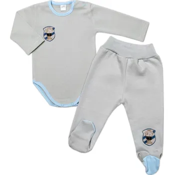 2-dílná sada G-baby body dl. rukáv + polodupačky Fotograf, šedá, vel. 68 Velikost koj. oblečení: 68 (3-6m)