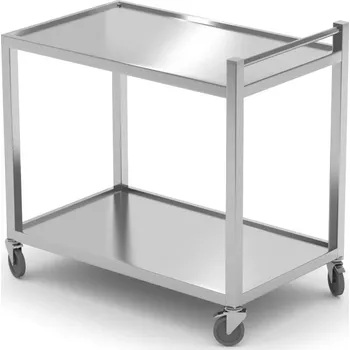 Servírovací stolek Nerezový číšnický vozík se 2 policemi HENDI 816691