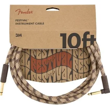 Fender Festival Series Brown 3 m Rovný - Lomený Nástrojový kabel