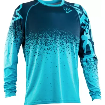 cyklistický dres Race Face Pánský dres Race Face Ruxton Jersey Rouge Long Sleeve dlouhý rukáv, Royale velikost S