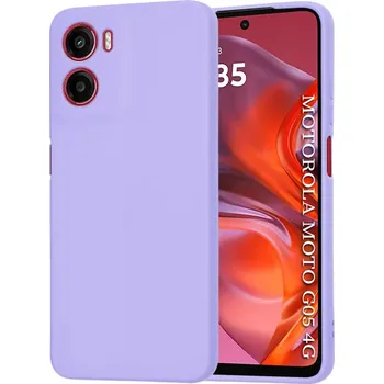 Pouzdro na mobilní telefon Kryt Motorola Moto G05 / E15, SoftFlex - light purple
