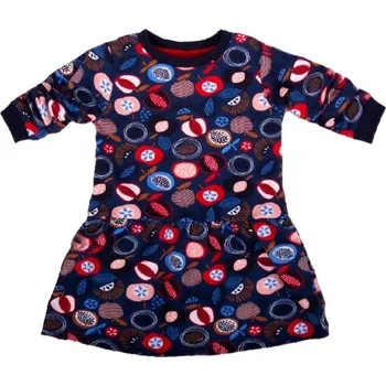 Kojenecký body K-Baby Dívčí bavlněné šaty, Ovoce - granátové Velikost: 80 (9-12m)