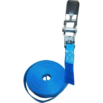 Upínací popruh Jednodílný upínací pás s ráčnou a volným koncem, Nosnost 800 kg6 m 25 mm