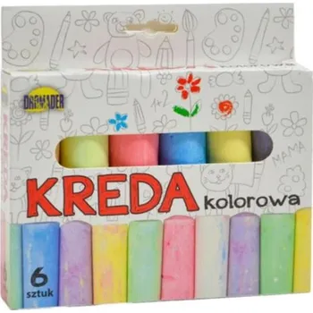 Sale Barevné chodníkové křídy, 6ks v krabičce