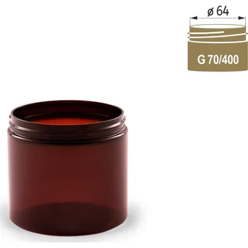 Dóza na potraviny Dóza PET TYP 23 - 200ml hnědá (závit G70/400) CENA LAHVE BEZ UZÁVĚRU - uzávěry objednávejte v sekci související zboží