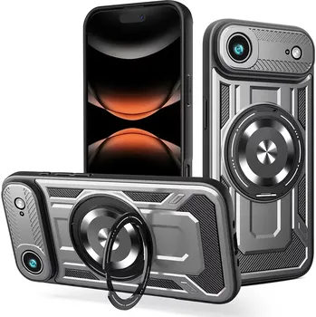 Pouzdro na mobilní telefon Kryt iPhone 17 Air, RuggedCam, šedý