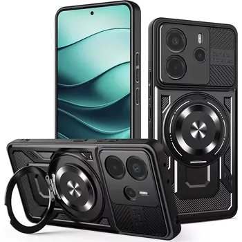 Pouzdro na mobilní telefon Kryt Xiaomi Redmi Note 14 4G, RuggedCam, černý