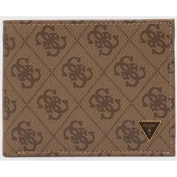 Peněženka Kožená peněženka Guess VEZZOLA černá barva, SMVELE LEA24 SMVELE.LEA24 80A, vel. ONE SIZE