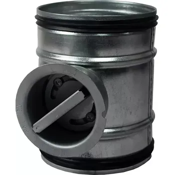 Ventilační potrubí 80123 Mechanická klapka/spojka manuální z pozinkované oceli se těsnící gumou, 250 mm DALAP KTS 250