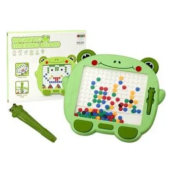 Magnetická kreslící tabulka Tablica magnetyczna żabka zielona