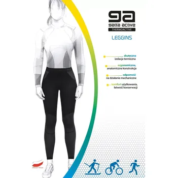 Dámské legíny Gatta 44016 Dablam Basic Thermoactive XS-XL černošedá S