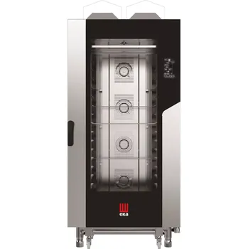 Vestavná trouba HENDI MKF1664GBM Millenial Black Mask Pekárna 20x600x400 Plynová kombinovaná parní trouba