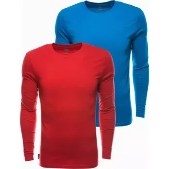 Pánské tričko Pánské triko s dlouhým rukávem OMBRE Z43 MIX 2-PACK RED/BLUE XL