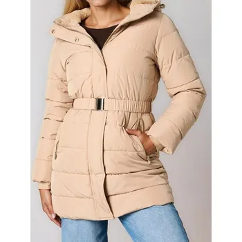 Sinsay - Prošívaný kabát s kapucí - hnědá - 619FH-82X - 619FH-82X-XXL