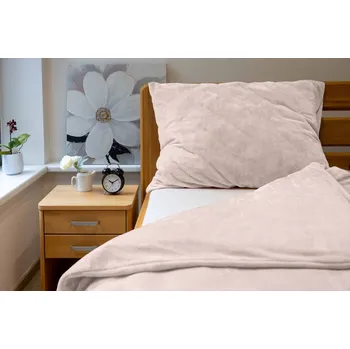 Povlečení Povlečení MIKROFLANEL UNI č.57 bílá káva 200x220 1x 70x90 2x