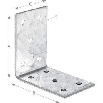 Tesařské kování SIMPSON úhel. spojka ANP 40x 40x2,5x 40 žár. pozink. ( ANP254440 )