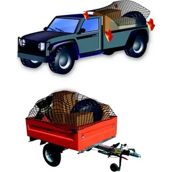 Upínací popruh Transportní sítě na zakrytí nákladu, Lampa250x140 cm Černá