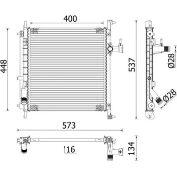 Chladič motoru Chladič, chlazení motoru MAHLE CR 2071 000P