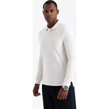 Pánská móda Pánské triko OMBRE OM-POLS-0131 WHITE M