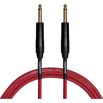 Příslušenství ke zvukové technice Cascha Advanced Line Guitar Cable Red 9 m Rovný - Rovný Nástrojový kabel