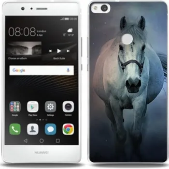 Pouzdro na mobilní telefon Gelový obal mmCase na mobil Huawei P9 Lite (2017) - běžící bílý kůň