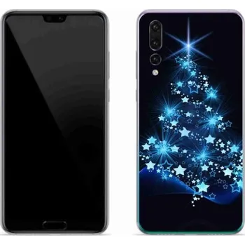 Pouzdro na mobilní telefon Gelový kryt mmCase na mobil Huawei P20 Pro - vánoční stromek