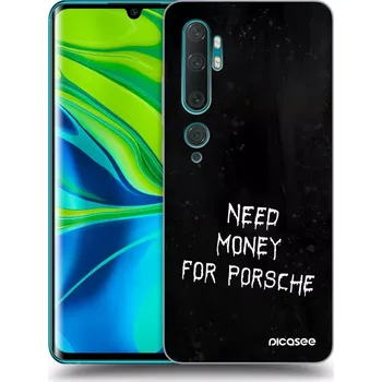 Pouzdro na mobilní telefon Picasee silikonový černý obal pro Xiaomi Mi Note 10 (Pro) - Black Fuel