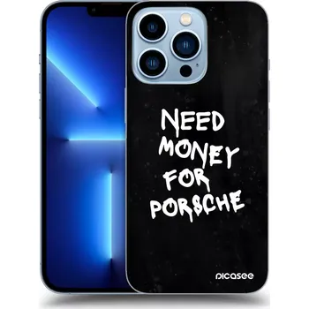 Pouzdro na mobilní telefon Picasee silikonový průhledný obal pro Apple iPhone 13 Pro - Black Dollar