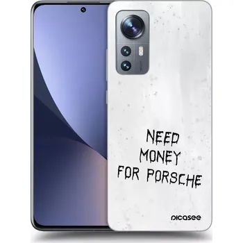 Pouzdro na mobilní telefon Picasee silikonový černý obal pro Xiaomi 12X - White Fuel