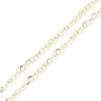 Řetízek CZ Řetízek Pancer 1,8mm Ag925 gold plating 24kt (1cm)