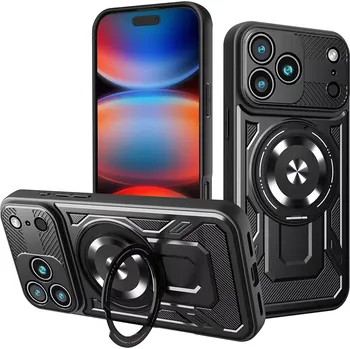 Pouzdro na mobilní telefon Kryt iPhone 17 Pro Max, RuggedCam, černý