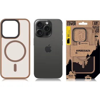 Pouzdro na mobilní telefon Zadní kryt Tactical MagForce Hyperstealth pro Apple iPhone 15 Pro, mocha mouse