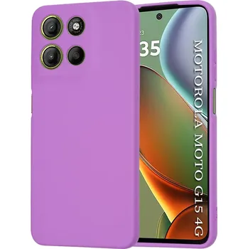 Pouzdro na mobilní telefon Kryt Motorola Moto G15 / G15 Power, SoftFlex - purple