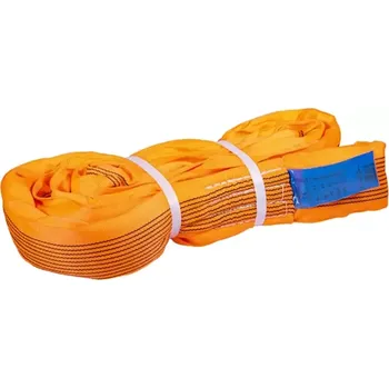 Upínací popruh Kruhová smyčka 10 000 kg, Nekonečná smyčka, Oranžová, Certifikovaná, RS4 m/obvod 8 m 110 mm 2025