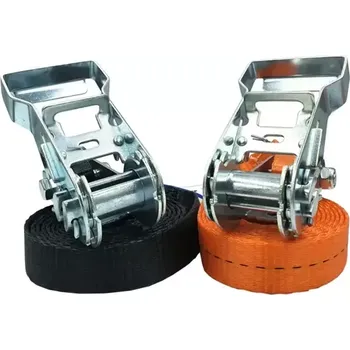 Upínací popruh Jednodílný upínací pás s ráčnou a volným koncem, nosnost 1500 kg4 m 25 mm Oranžová 2025