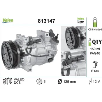 Kompresor klimatizace Kompresor, klimatizace VALEO WYPRZEDA˝ 813147