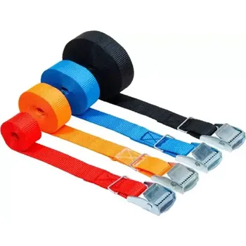 Upínací popruh Rychloupínací pás, jednodílný se sponou a volným koncem, LC 250 daN, Forankra4 m 25 mm Modrá