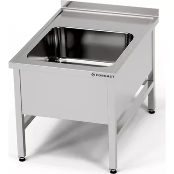Nerezový dřez 50x50x50 cm čisticí dřez FORGAST FG02650/500/500
