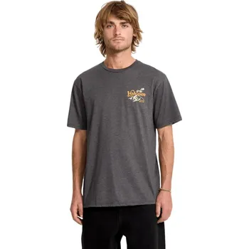 Volcom pánské tričko Back Country Heather Black | Černá | Velikost L