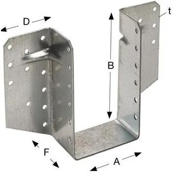Tesařské kování SIMPSON trámová botka BSS 120x 190 žár. pozink., vnější, s certifikátem (25 ks)
