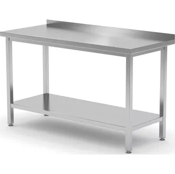 Dílenský stůl Nástěnný pracovní stůl s policí HENDI 811467