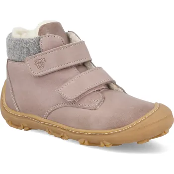 Dívčí zimní obuv Barefoot dětské zimní boty Ricosta - Pepino Nico W růžové Velikost: 22