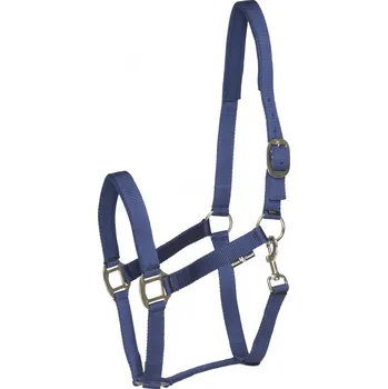 Horseguard Ohlávka se stříbrným kováním Nylon II HorseGuard, navy EXTRA FULL