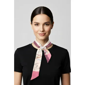 Šátek Aradesa Hedvábný šátek Noir-06