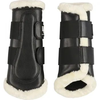 Koňské kamaše Horseguard Kamaše drezurní Melvin HorseGuard, s beránkem, pár, černé XL